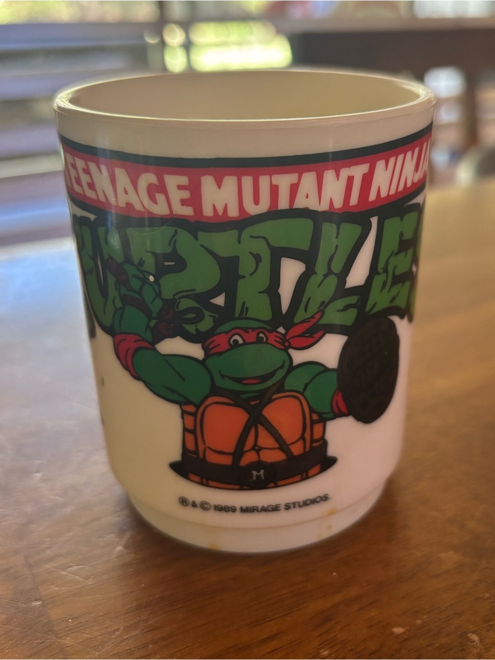 Vintage Teenage Mutant Ninja Turtles 1989 Mirage Studios Kid's Plastic Cup